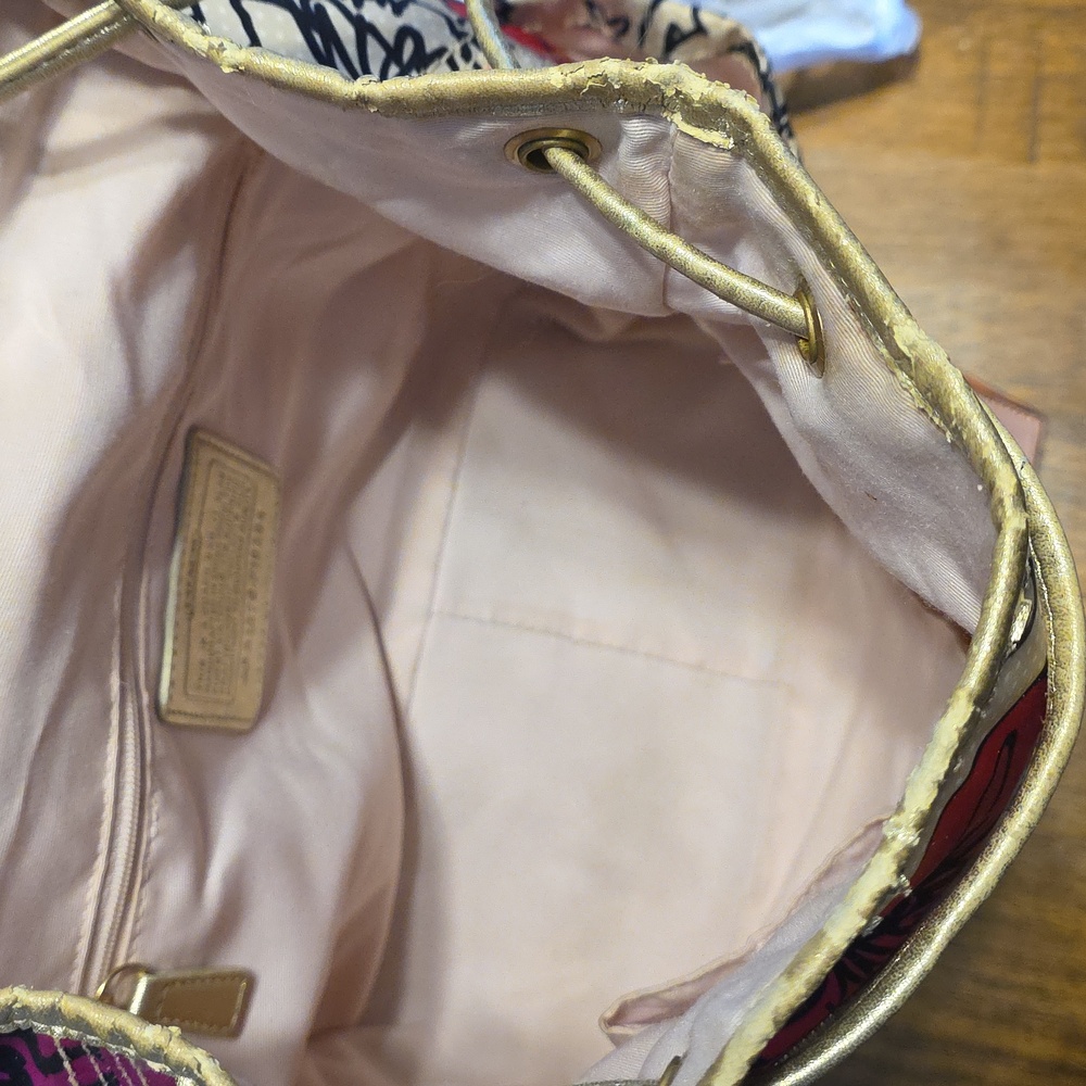 Coach Poppy Kyra Floral Backpack - Picture 13 of 16